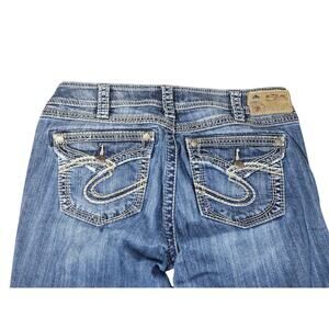 Silver Jeans Co Suki Surplus 34x31 Bootcut Rustic Western Cowgirl Chic Mid-Rise